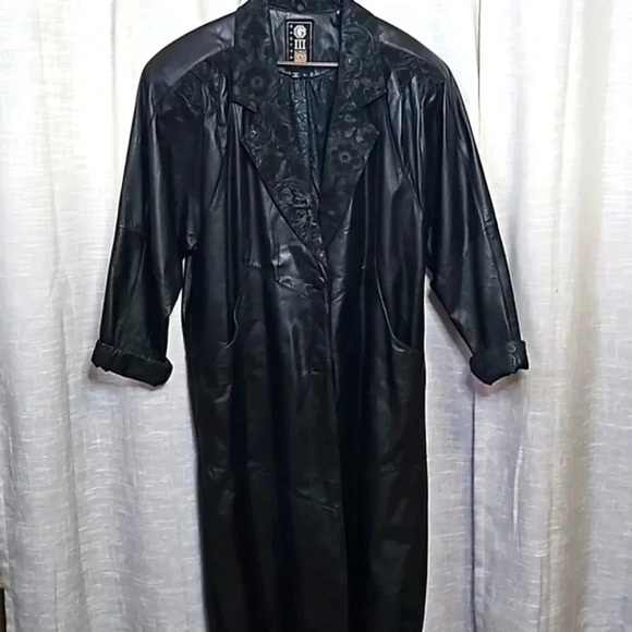 VINTAGE LEATHER COAT - Picture 1 of 14